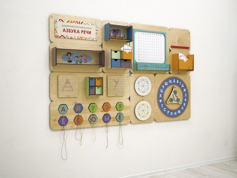 Дидактическая настенная панель для кабинета Логопеда