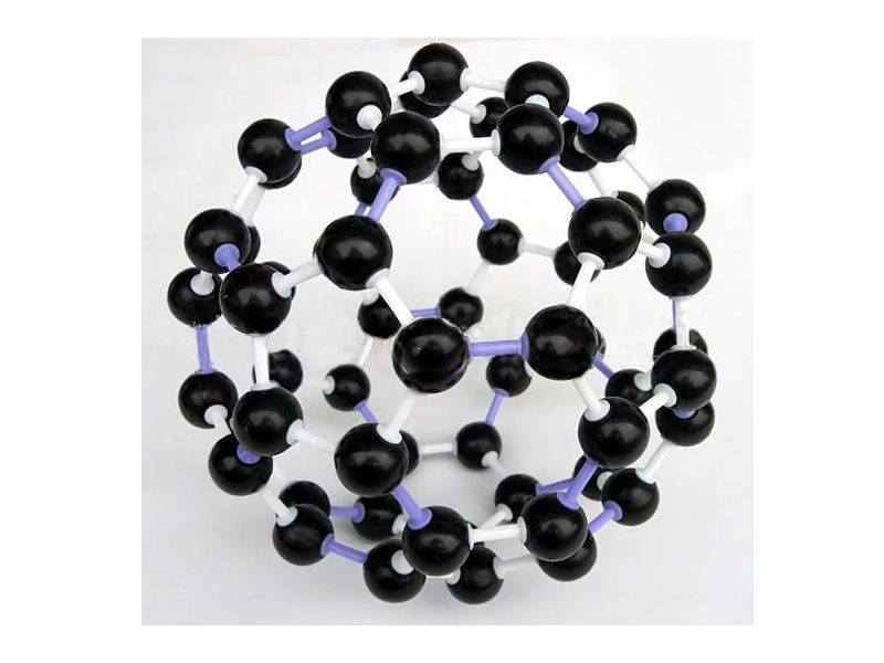 Модель кристаллической решетки фуллерена (60 атомов)