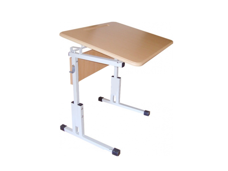 Стол ученический одноместный, с регулировкой высоты и угла наклона №5-7