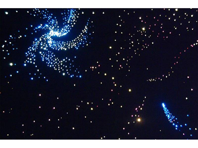 Настенный или напольный фибероптический ковер звездное небо, 1350х1000 мм