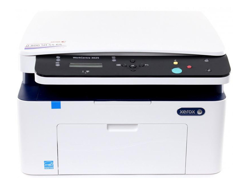 МФУ лазерный XEROX WorkCentre 3025, A4, белый