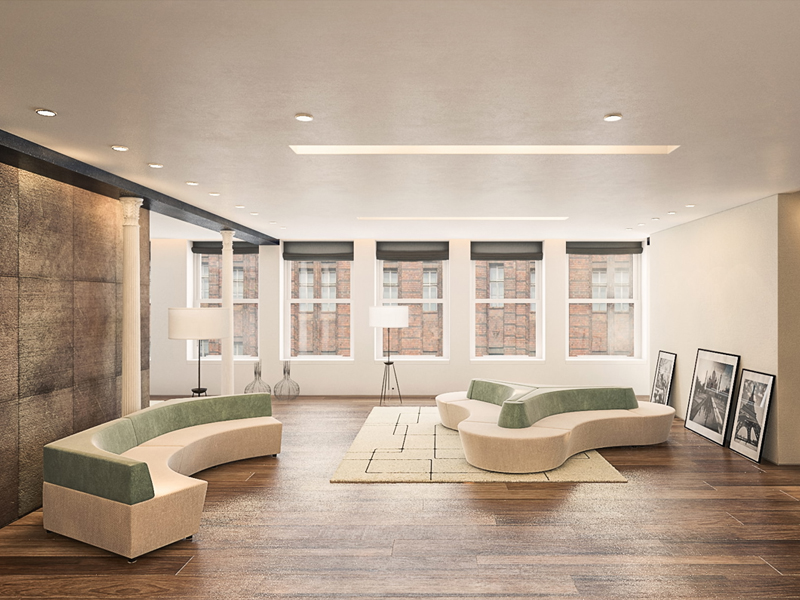 Мебель для холла. Вариант 7 (мягкие модули)