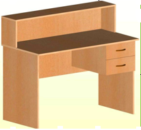 Стол-кафедра для преподавателя, цвет бук