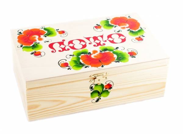 Лото в шкатулке, подарочное, светлое с замочком