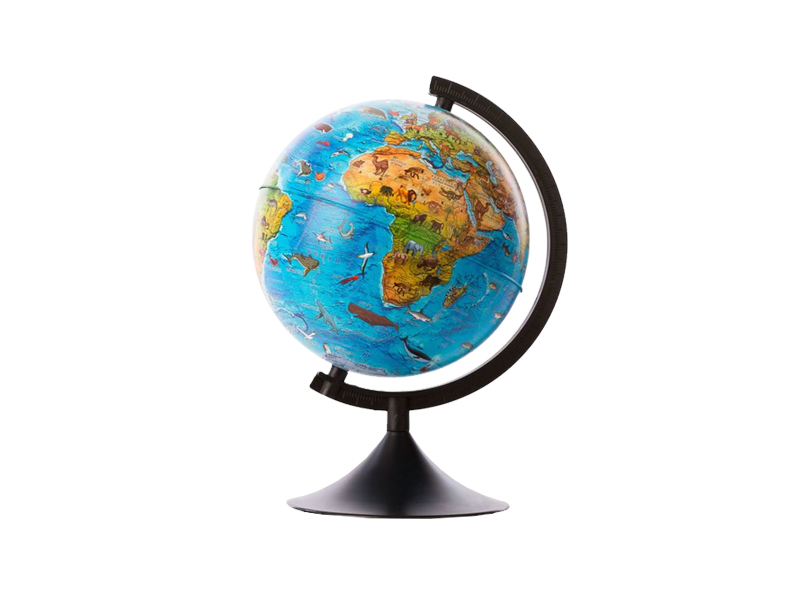 Глобус зоогеографический "Классик", 210 мм