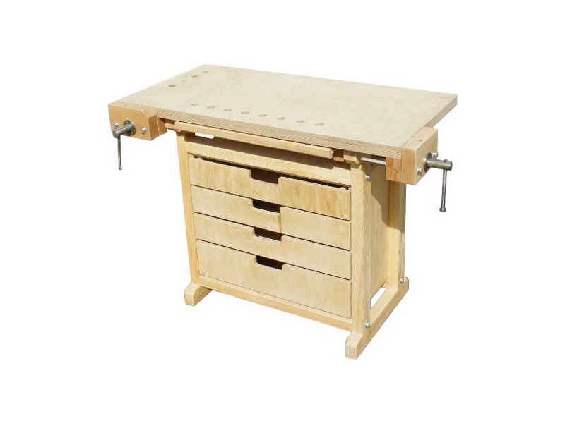 Верстак столярный с тумбой