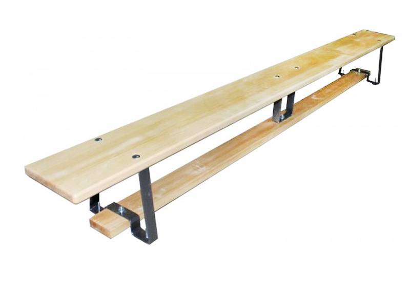 Гимнастическая скамья 2,5 м с металлическими ногами