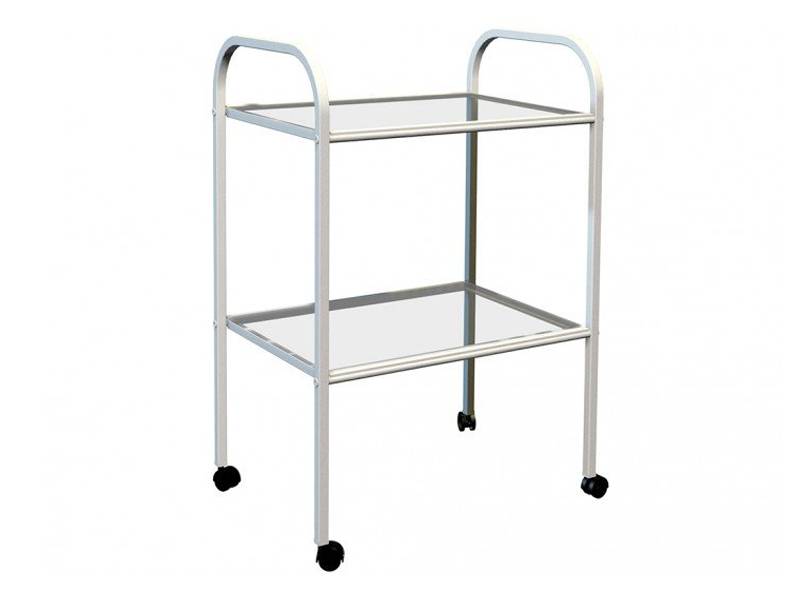 Стол процедурный передвижной MD SP 2G, 2 полки (стекло)