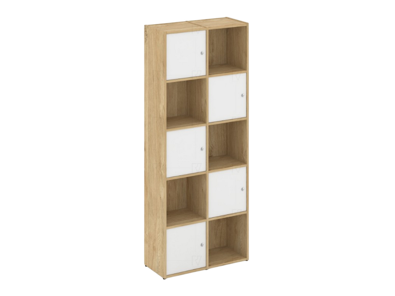 Система хранения №8 Тиквуд Светлый/Белый