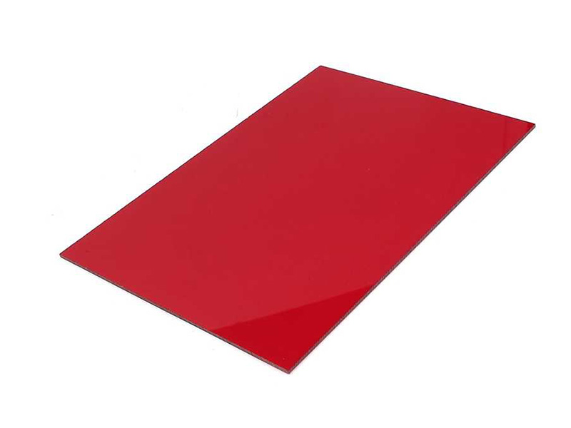 Акрил красный литой 1200х600х3 мм