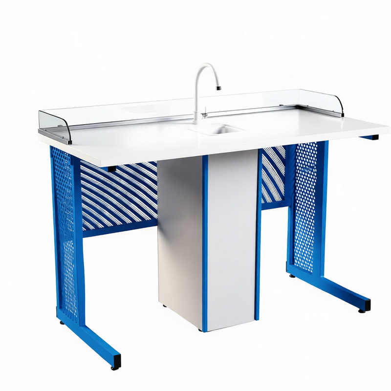 Стол ученический с перфорированным экраном 1200×600 мм