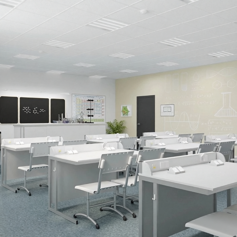 Лабораторный кабинет "Наука" с розетками