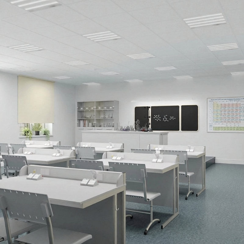 Лабораторный кабинет "Наука" с розетками