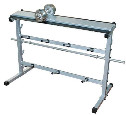 Стойка для гантелей, дисков и грифов