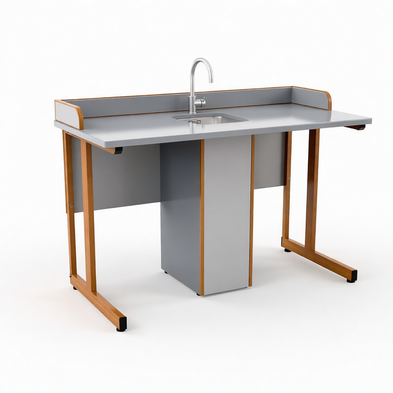 Ученический стол прямоугольный 1200×600 мм с сантехникой