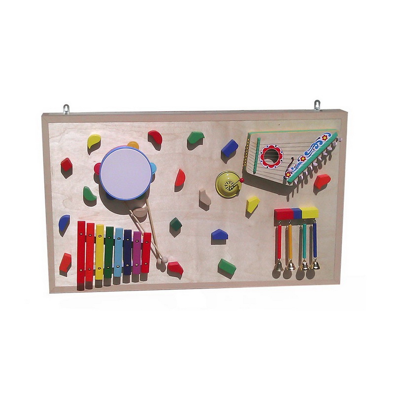 Панель тактильная с музыкальными инструментами 900х520 мм