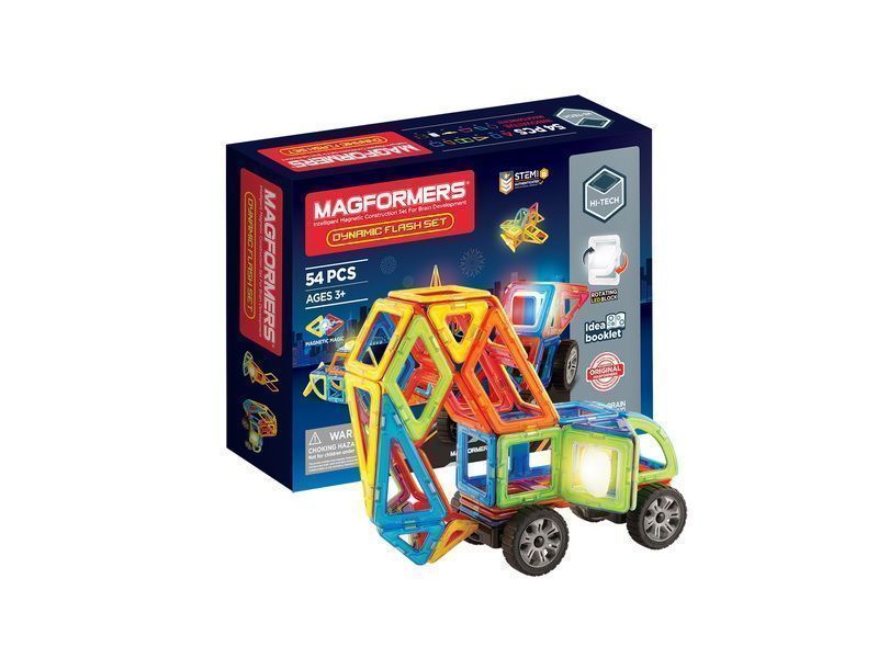 Магнитный конструктор MAGFORMERS Dynamic Flash Set 54 дет