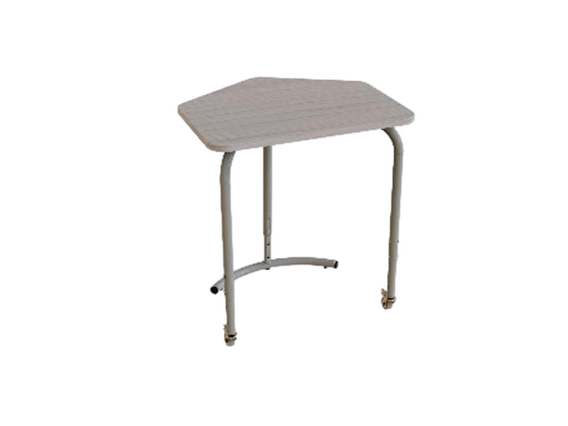 Стол модульный пятиугольный, регулируемый с колесами со стопорами