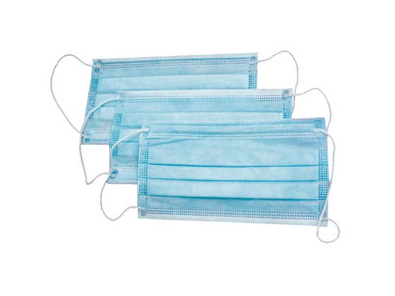 Маска одноразовая 3-х слойная на резинке (300 штук)