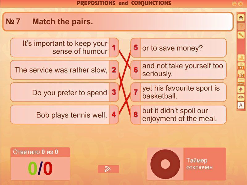 Интерактивные тесты. Английский язык. Грамматика: Части речи