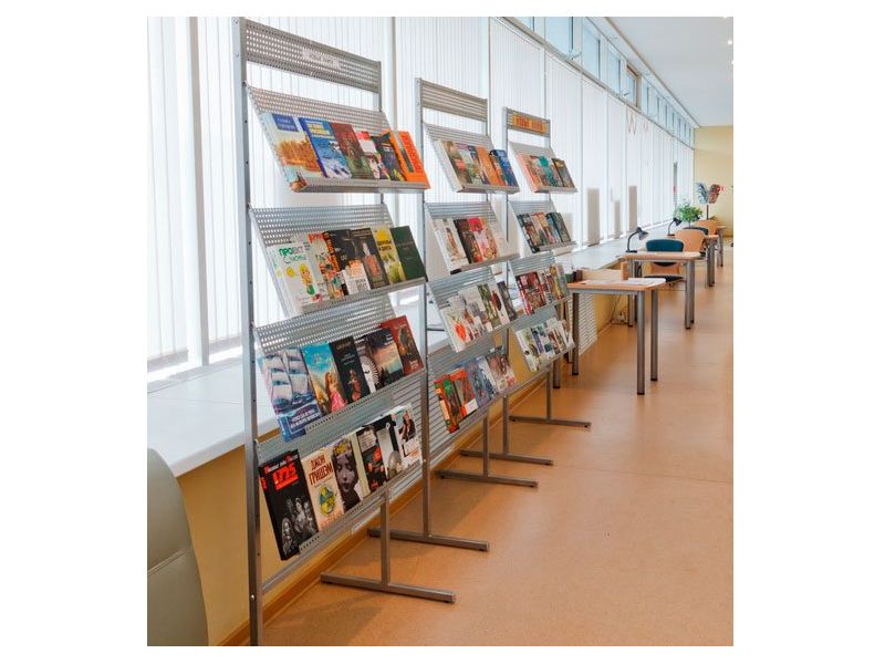 Стеллаж выставочный 4 разборн.полки металлический 800х500х1800