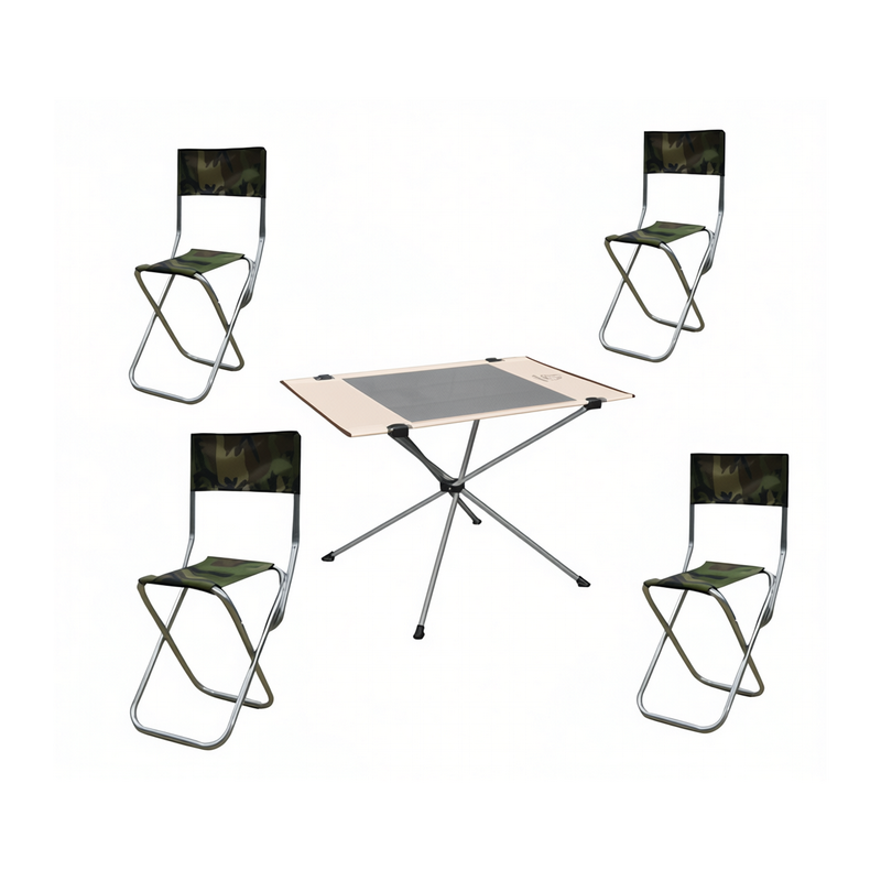 Стол переносной раскладной с комплектом стульев