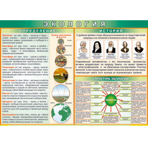 Комплект таблиц «Экология» — 8 листов