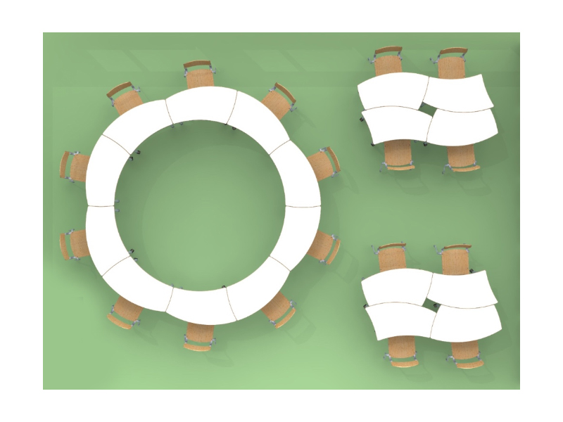 Стол ученический трансформер Ромашка Л — для групп 1–8