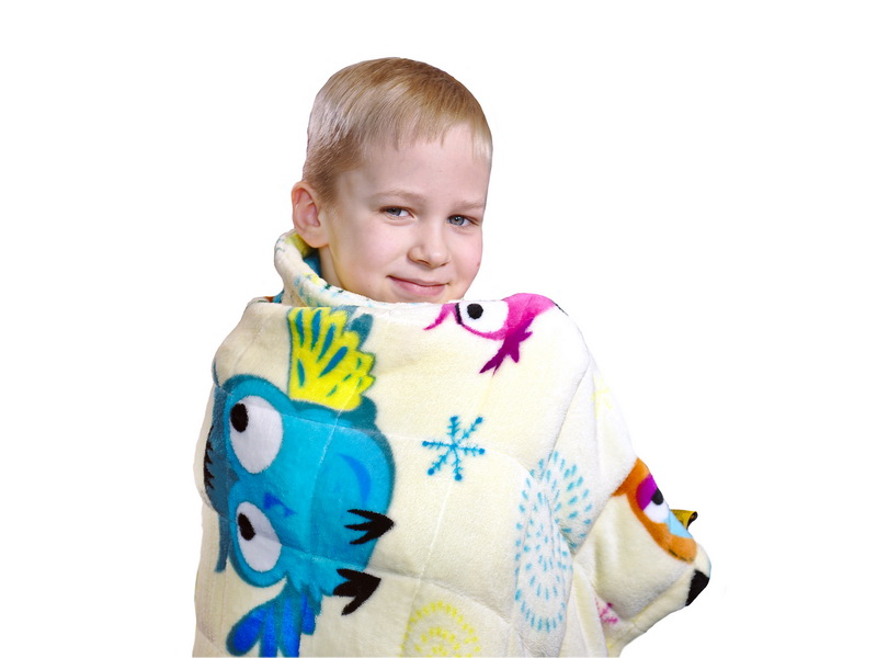 Утяжеленный плед "Совы"