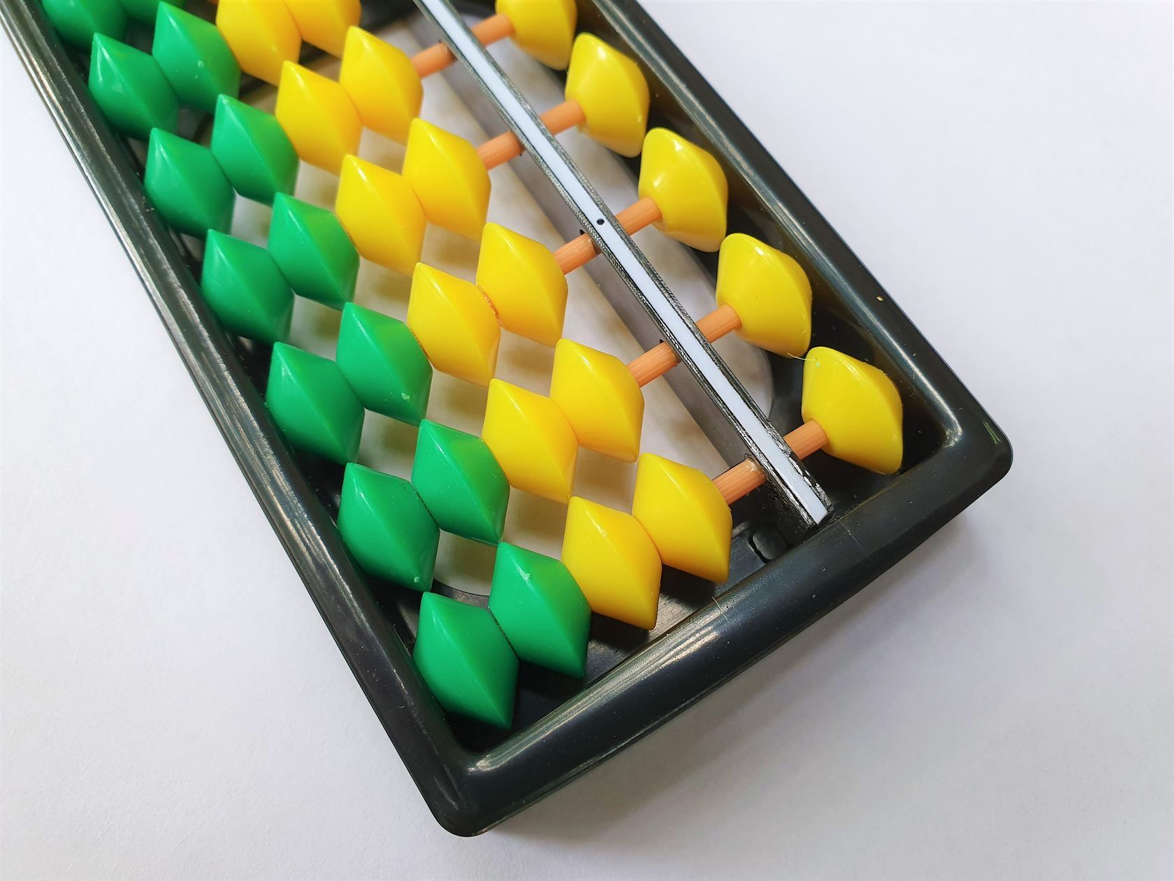 Счёты абакус, 13 рядов, жёлто-зелёный