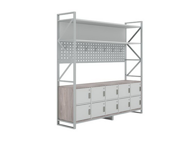 Гардероб односторонний с закрытой тумбой для обуви