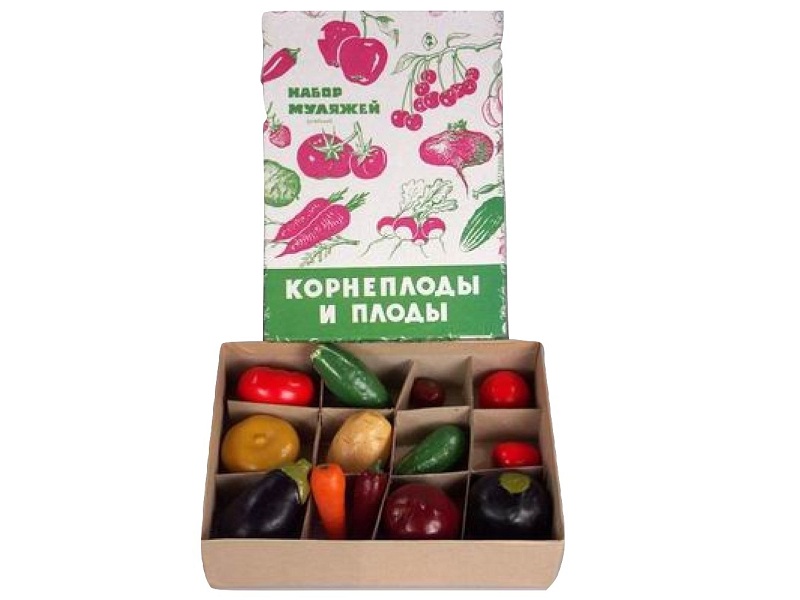 Набор муляжей Корнеплоды и плоды