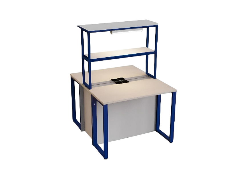 Стол рабочий островной для кабинета физики/биологии (с розетками)