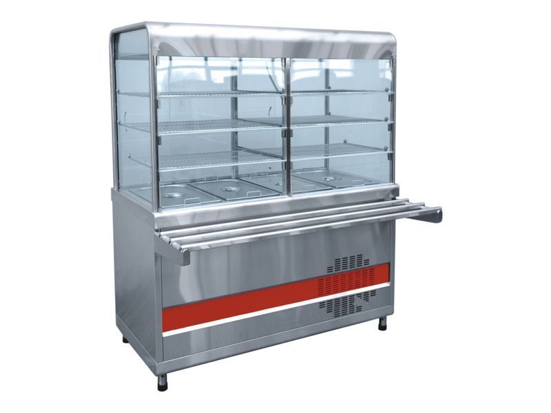 Прилавок-витрина холодильный Аста с гастроемкостями, L1500 мм