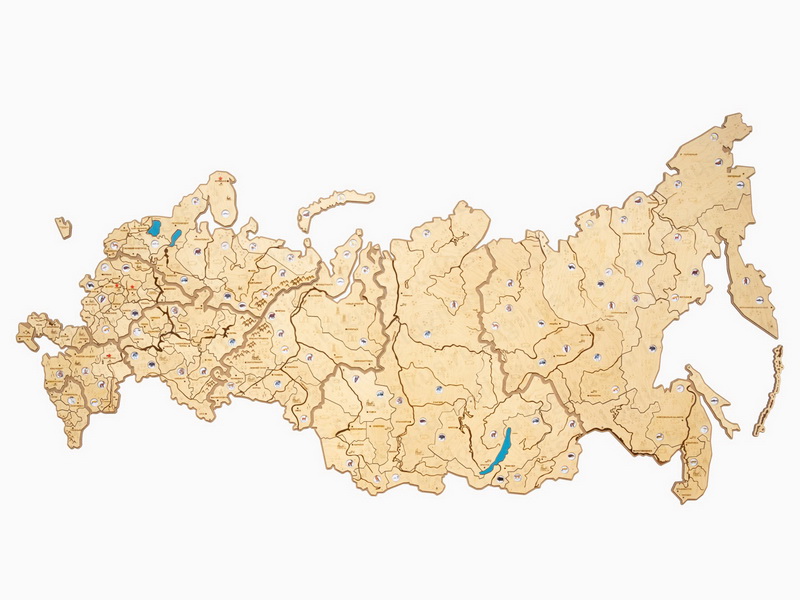 Карта России средняя