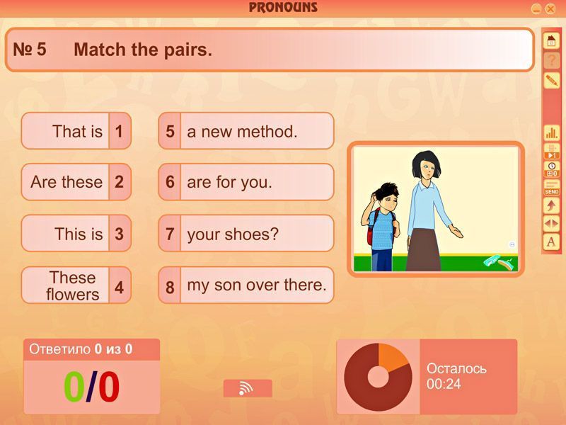 Интерактивные тесты. Английский язык. Грамматика: Части речи