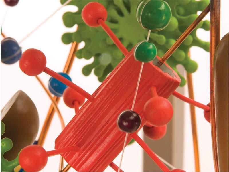 Стеклянная модель клетки 40000×