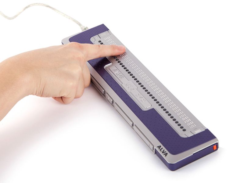 Дисплей с клавишами Брайля ALVA USB 640