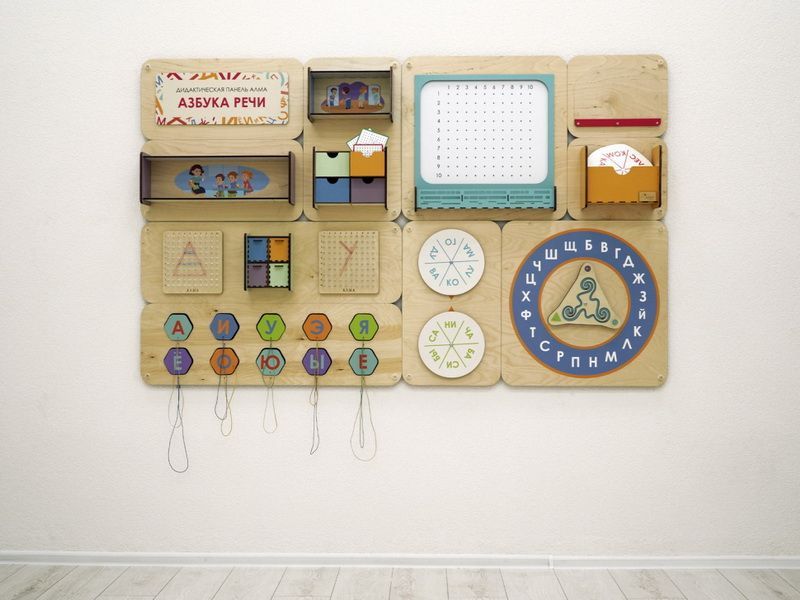 Дидактическая настенная панель для кабинета Логопеда