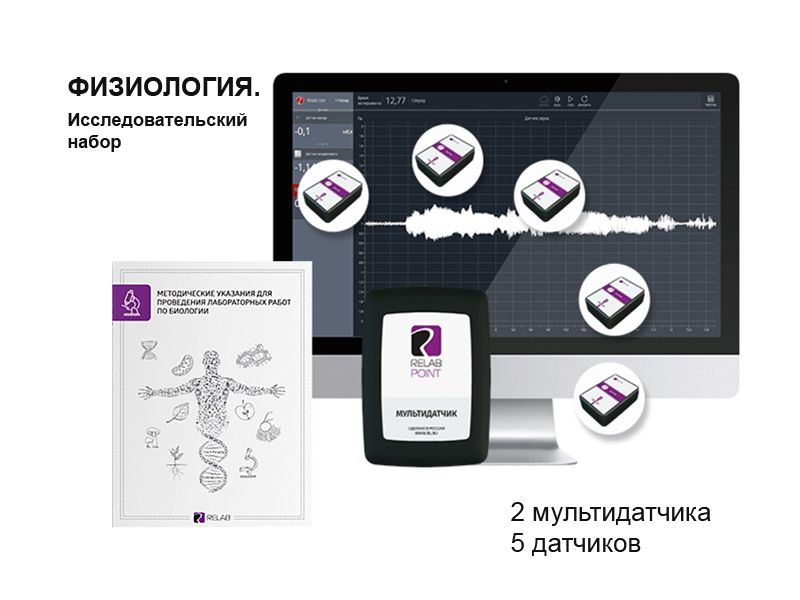 Исследовательский набор по физиологии Releon — 15 показаний