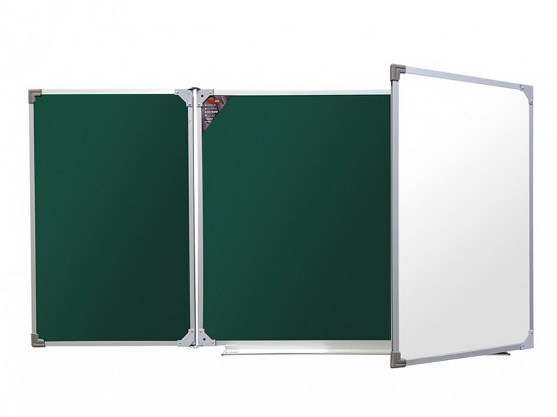 Трехэлементная магнитно-комбинированная доска 100х350 - алюминиевый профиль
