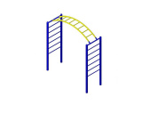 Рукоход дугообразный с перекладинами, 250х90х240