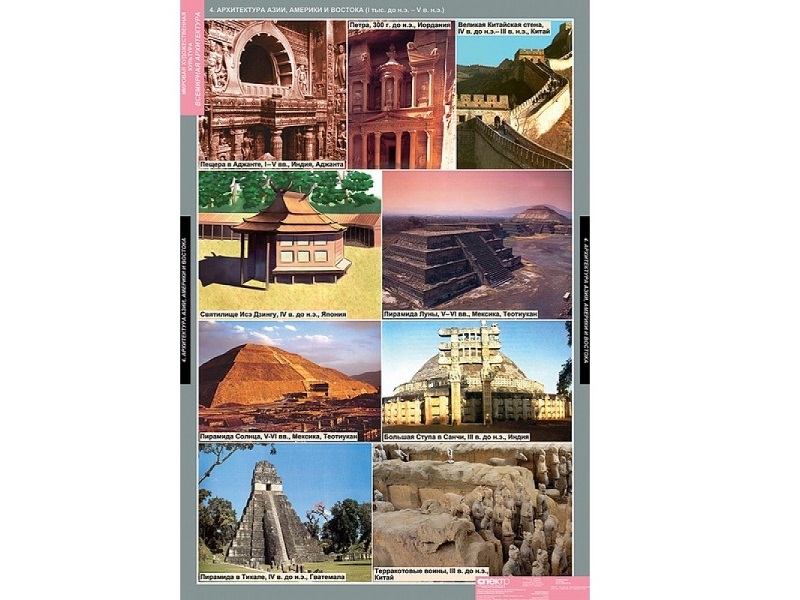 Таблицы «Всемирная архитектура» — 20 шт.