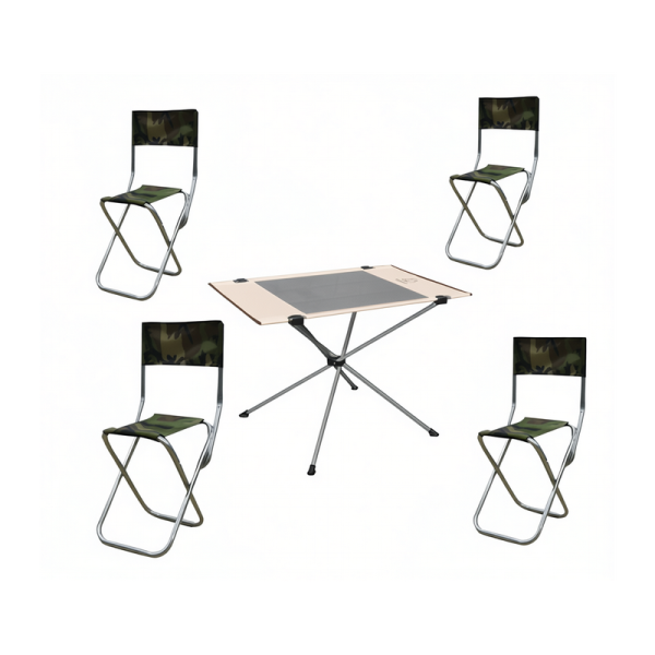 Стол переносной раскладной с комплектом стульев