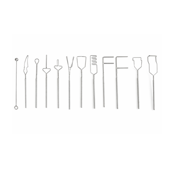 Комплект логопедических зондов для постановки звуков, 12 шт