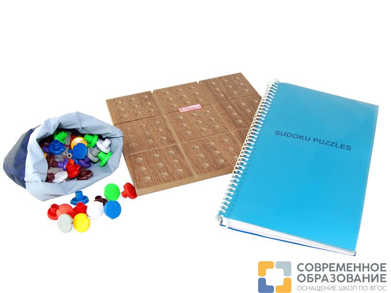 Игра Судоку с шрифтом Брайля на доске