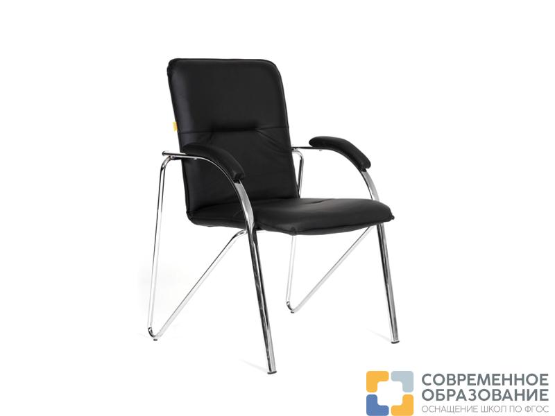 Кресло CHAIRMAN (экокожа, хром.каркас), цвет коричневый