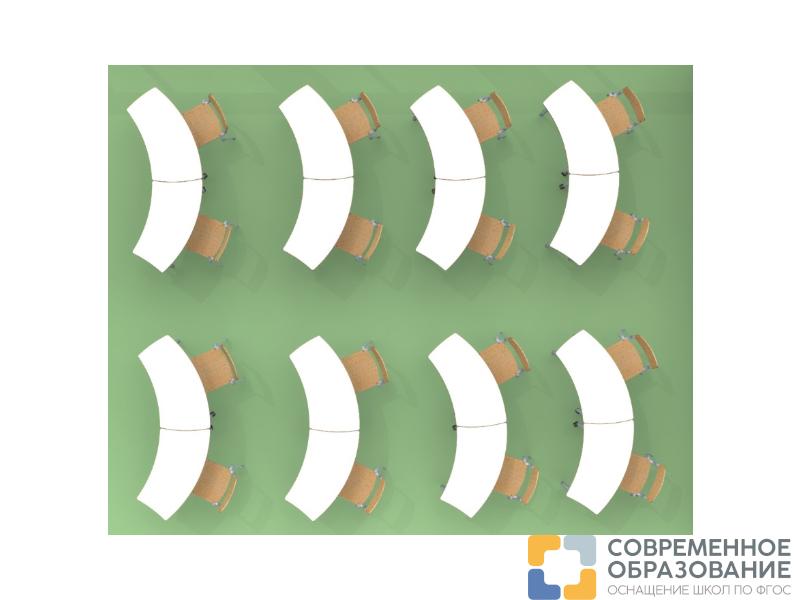 Стол ученический трансформер "Ромашка Л" Лайн