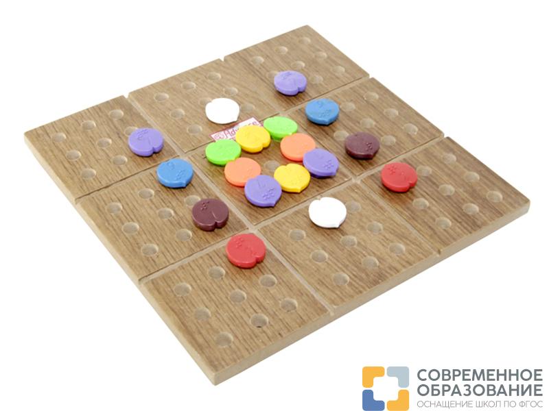 Игра Судоку с шрифтом Брайля на доске