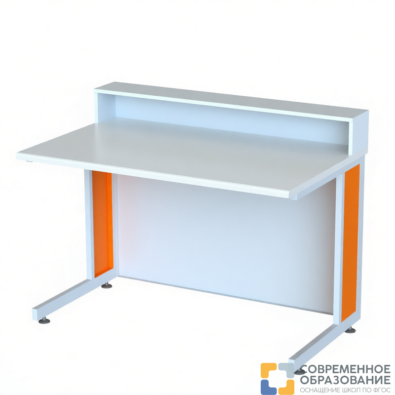 Стол лабораторный преподавателя с надстройкой, 1200х600х750 (900)